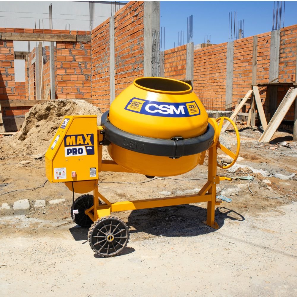 Betoneira CSM Max Pro 400L — acabamento do tambor